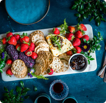 biscuits and fruit